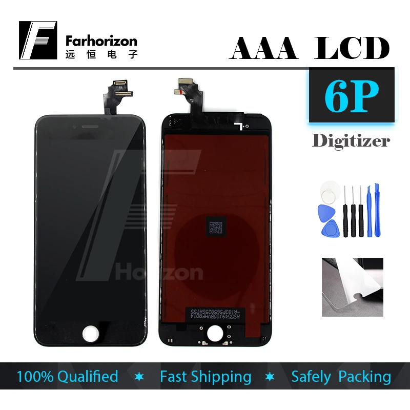 

Retail Good Working For iPhone 6 Plus LCD Screen With Touch Screen Digitizer with free Shipping and opening Tool