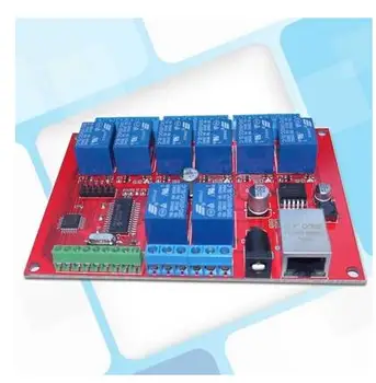 

Free Shipping!!! 55pcs 8 channel Ethernet relay network switch module controller to move the delay TCPUDP local button module se