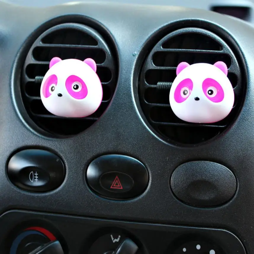 

New 2 x Panda Cute Car Perfume Air Freshener Auto Accessory For Car my25