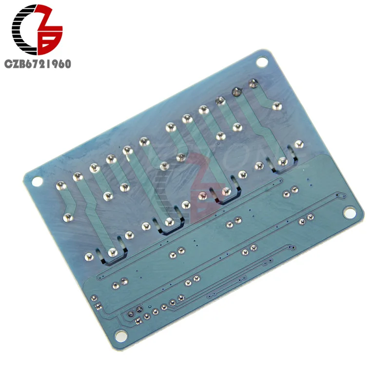 DC 12V 4 канальный высокотоковый релейный модуль Плата с оптроном для Arduino ARM AVR DSP PIC