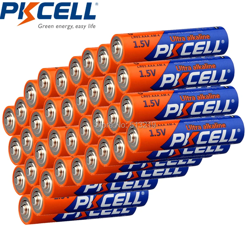 

48Pcs*PKCELL 3A Bateria Baterias Alkaline LR03 AAA 1.5V For remote controller, toys etc-PKCELL Germany Stock