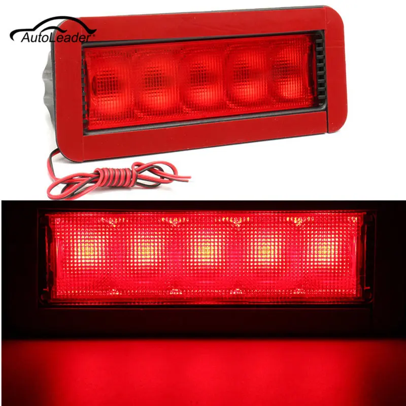 

1Pcs LED Brake Stop Tail Light Car Red 5LED 12V Rear High Mount Lever Third 3RD Car LED Light 0.5W Plastic