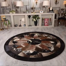 Модный художественный ковер натурального ковер из яловой кожи