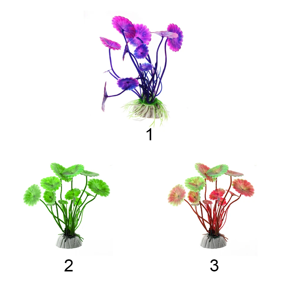 Модные фиолетовые Искусственный аквариум украшения растения зелень для аквариума цветок декоративное украшение Водные Аксессуары для животных#22