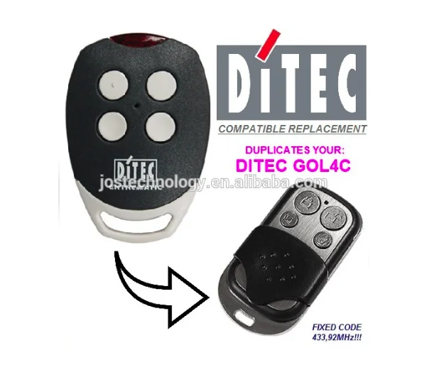 

DITEC GOL4C remote ,DITEC garage door remote replacement