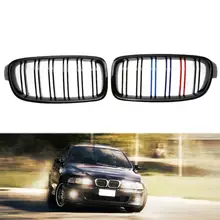 1 Pair Front Kidney Grille for BMW F30 F35 12-15 Car Racing Grille Black High Quality Auto Car Accessory Racing Grills Promotion
