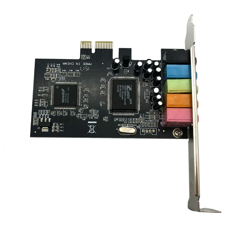 Звуковая карта PCI E звуковой интерфейс 5 портов Express 1 каналов стерео объемный звук