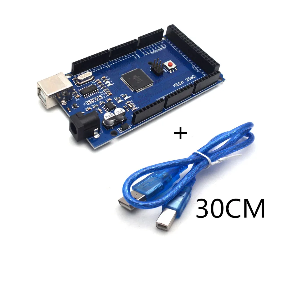 

MEGA2560 MEGA 2560 R3 (ATmega2560-16AU CH340G) AVR USB Board Development Board MEGA2560 with USB Cable for Arduino