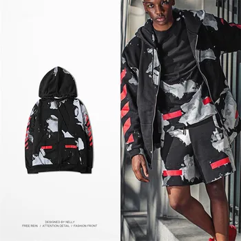 

Skateboard Hoodies Skateboarding Color Mixed Skate Sportswear Hip hop Hoodie White/Black Color Available