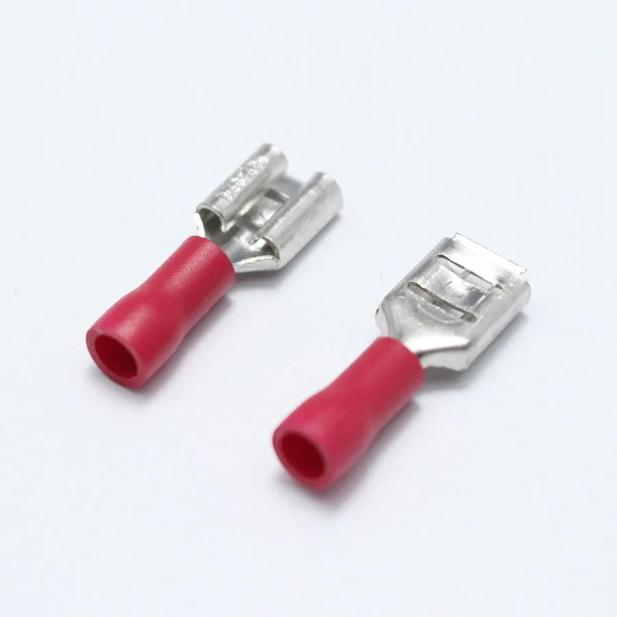 Red Ring Connector Electrical Crimp Terminals 0.5-1.5mm 4.3mm J6