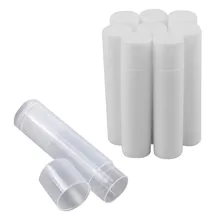 50pcs/Lot Empty Plastic Clear LIP BALM Tubes Containers Lipstick Fashion Cool Lip Tubes HB88