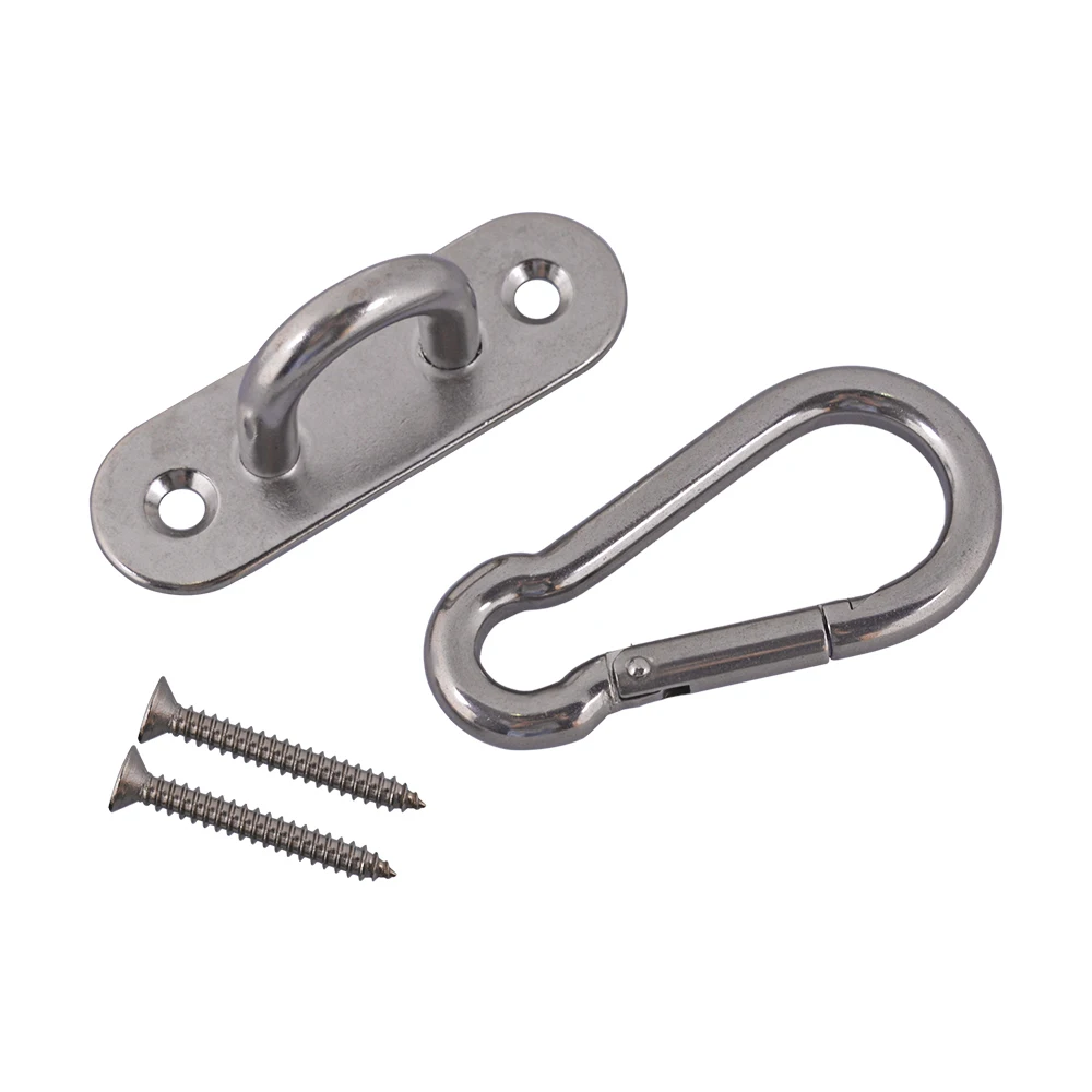 

M8 Ceiling Hook Hammock Swing Hook Indoor Outdoor Carabiners with Self-tapping screws for Yoga Swing Chair Hammock Hanging
