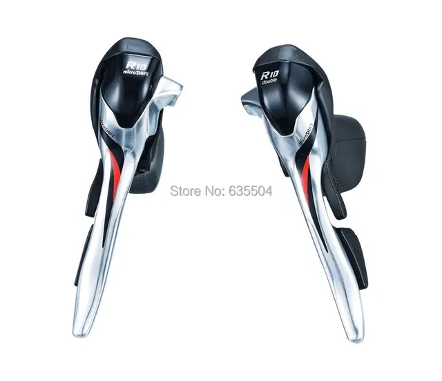 Cheap microSHIFT SB-R402K Shifters 10 Speed Dual Control Levers Derailleur Road Bicycle Compatible for Shimano