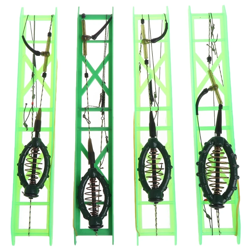 

Fishing Feeder Double Hooks Lead With Line Bait Lure Swivel Tackle 40g50g60g70g