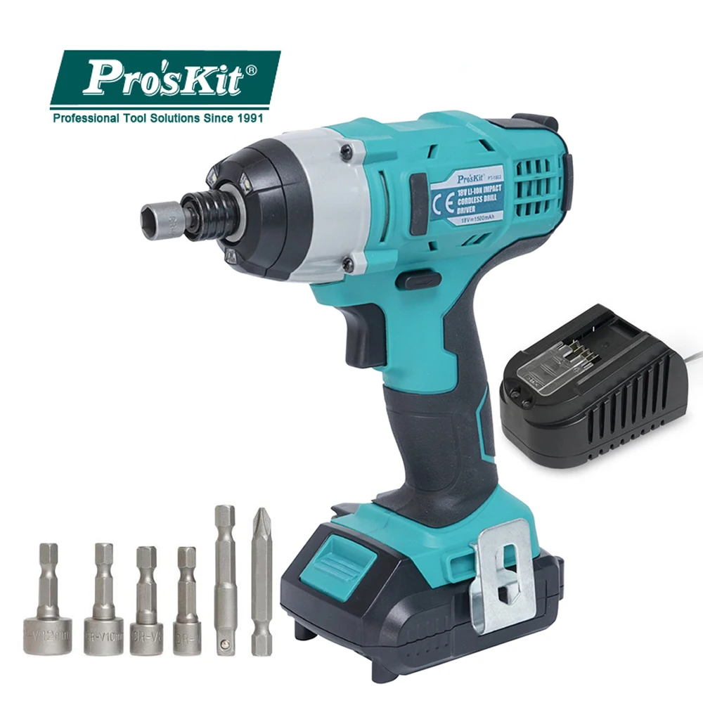 Pro'skit PT 1802G 18 В литиевая батарея Ударная дрель отвертка домашняя перезаряжаемая