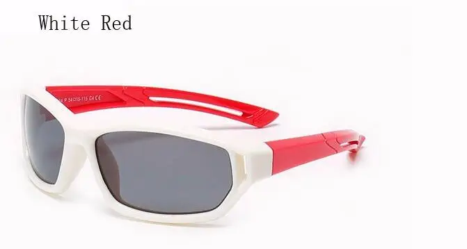 WarBLade, милые детские поляризованные солнцезащитные очки, детские спортивные очки для девочек и мальчиков, TR90, Полароид, солнцезащитные очки, оттенки для младенцев, lentes 864 - Цвет линз: white red