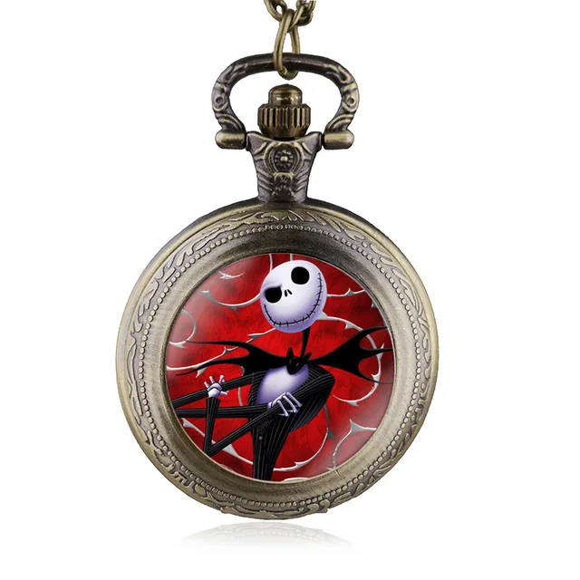 New Arrival Fashion Nightmare Before Christmas Pocket Watch Necklace Steampunk P New Arrival Fashion Nightmare Before Christmas Pocket Watch Necklace Steampunk P