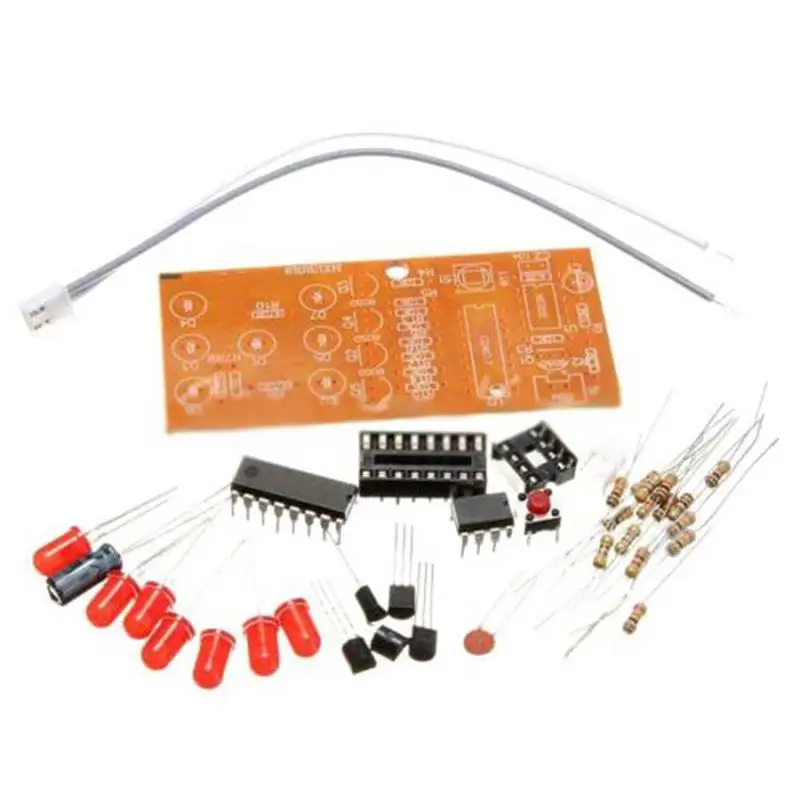 

Electronic Dice Kits Suite LED Circuit Kits Stable 4.5-5V Red LED Lights Gadgets