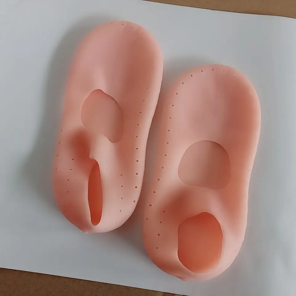 Calcetín herramienta de Gel de silicona para el cuidado de los pies Protector de los pies alivio del dolor agrietado Eliminación de la piel hidratante calcetín transpirable