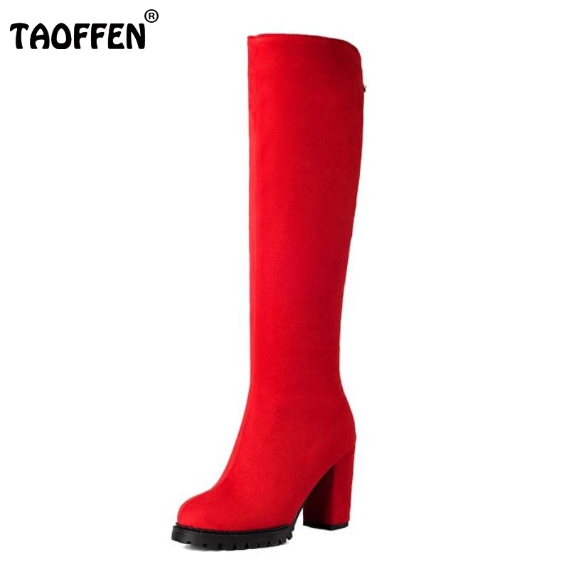 

Size 32 -45 Women Stretch Slim Thigh High Boots Ladies Sexy Fashion Over The Knee Boots Woman Square High Heel Shoes Botas
