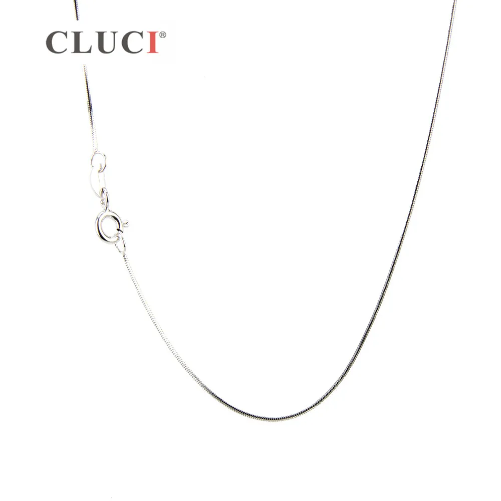 CLUCI 3 шт. 16/18/20/22/24/26 дюйма серебряная цепочка в виде змеи для изготовления ожерелья