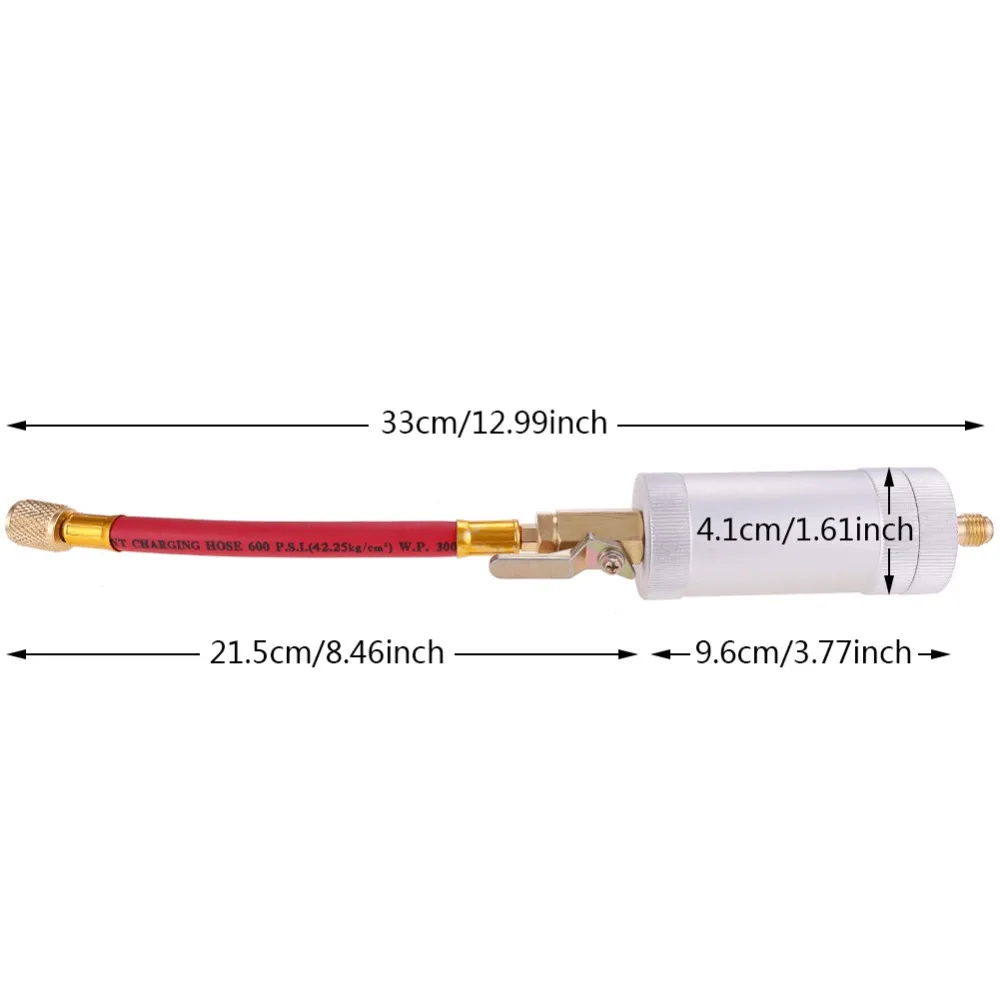 Низкий боковой удлинитель R134A БЫСТРОРАЗЪЕМНАЯ муфта адаптеры автомобильный Кондиционер фитинг R134A 2 унции R134A R12 R22 ручной поворот наполнитель впрыска