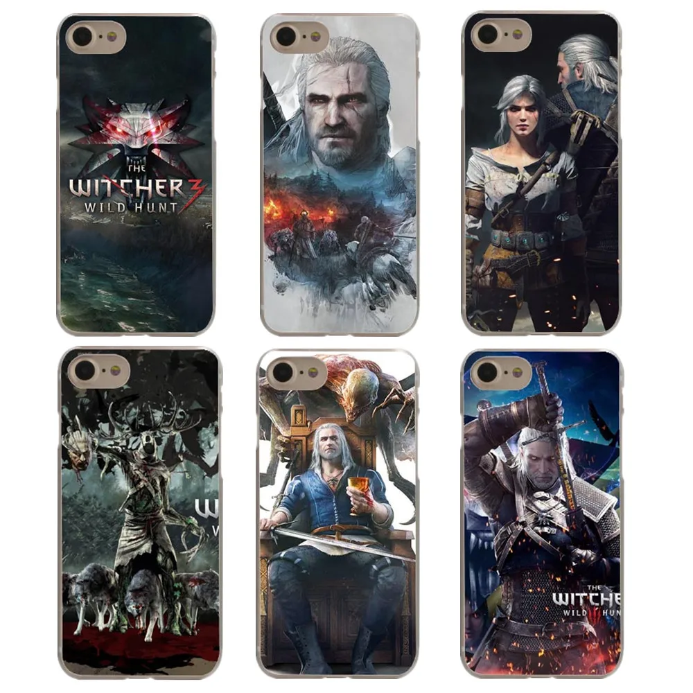 Koop De witcher 3 hanger ketting dier wolf Hard plastic Telefoon Case Voor 7 7 Plus 8 8 Plus X 10 5 5 s SE 6 6 s Plus Telefoon Tassen Cover