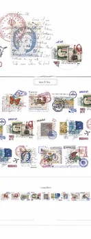 

Special oil 40mm wide Retro postmark letter decoration washi tape DIY planner Diary scrapbooking masking tape Escolar