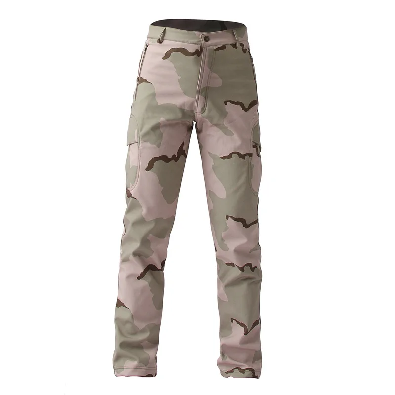 Военные тактические штаны TAD из кожи акулы, мягкая оболочка, мужские, 3XL, водонепроницаемые, дышащие, камуфляжные, армейские штаны для мужчин и женщин - Цвет: Tree camouflage