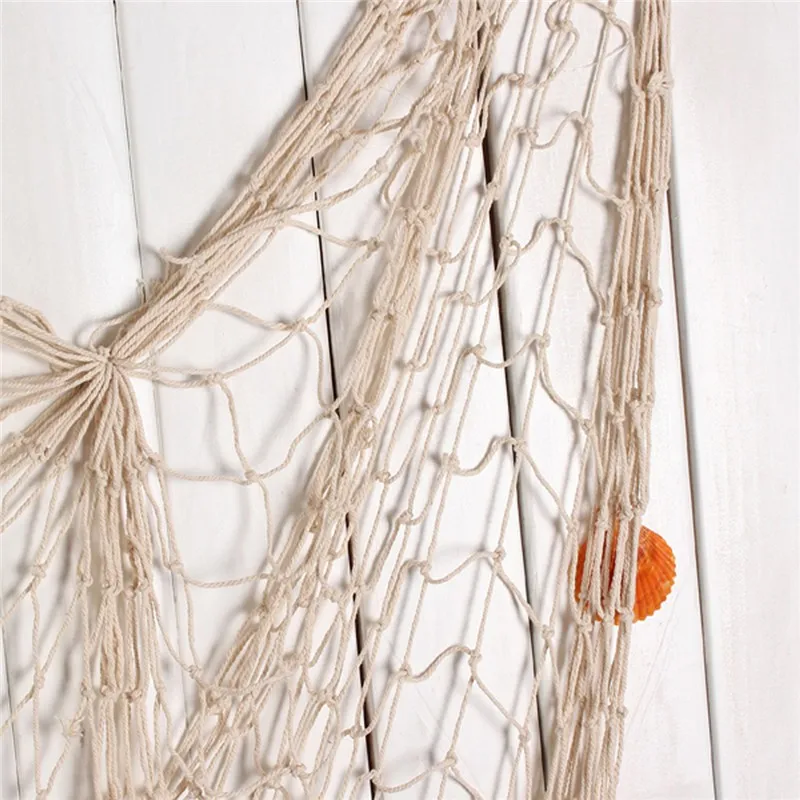 Home Decoration Nautical Decorative Fishing Net Sea Beach Shell Party Door Wall Ornaments Decoration9
