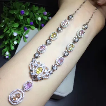 

Collares Collier Qi Xuan_Colored Stone Fashion Pendant Necklace_Real Necklace_Quality Guaranteed_Manufacturer Directly Sales