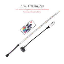 Vibrant LED Strip Light with Wireless Remote Control - 12V RGB SMD 5050 (1.5M LED Strip Set)