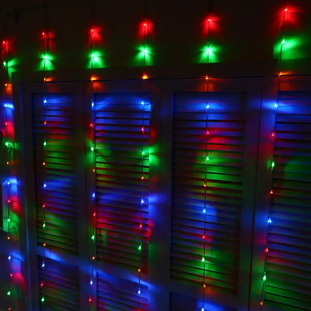 Online Waterfall Christmas Lights Outdoor Led Curtain Placeholder Waterfall Christmas Lights Outdoor Led Curtain Lighting Decorations Garland Holiday Decoration