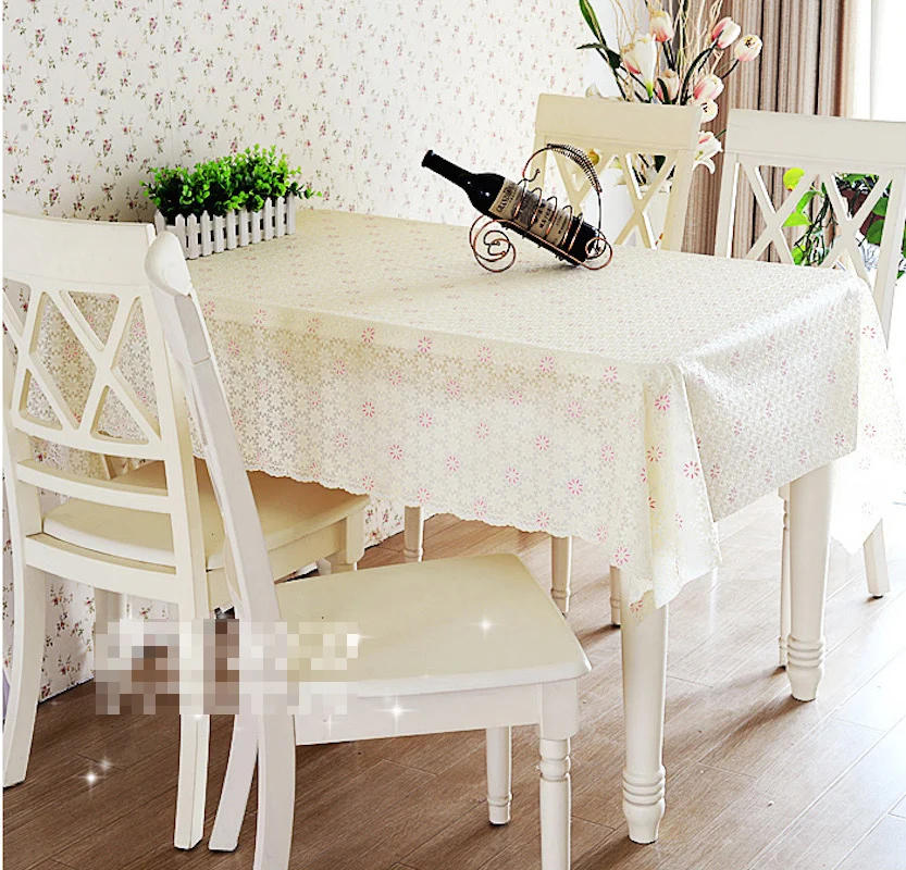 Quality PVC Tablecloth Dining Table Plastic Cover Coffee End Table