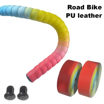 

2160mm Bicycle Handlebar Tape for MTB Road Bike PU Leather + EVA Cork Hand Bar Tapes With 2 Bar Plug Cycling Accessories