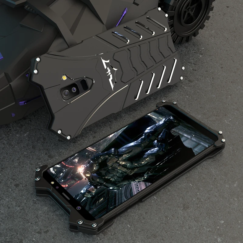 Роскошный металлический чехол с Бэтменом для samsung Galaxy A6 Plus чехол A9 Star Lite тонкий жесткий защитный чехол для samsung A6+ чехол