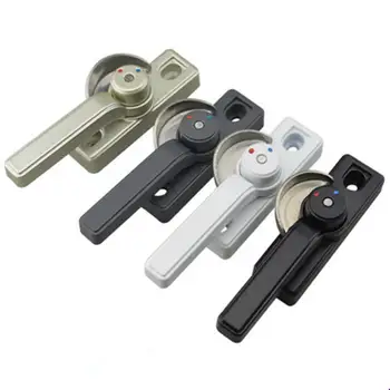 

Aluminum alloy window lock insurance crescent lock two-way adjustable left and right push-pull plastic steel door and window