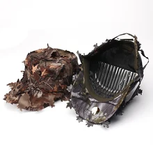 3D унисекс Камуфляжный бионический лист шляпа Охота Джунгли лесная рыбалка камуфляж снайпер стрельба из лука кепки Регулируемая Новинка