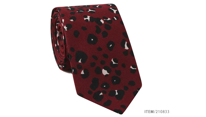 2019 Новый галстук мужской с принтом листья цветы тропические растения хлопок 7 см Стрелка Тип галстук модный тренд индивидуальность