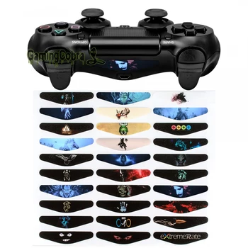 

60 Sets Designer Skull LED Light Bar Decal Stickers for PS4 Slim Pro Controller
