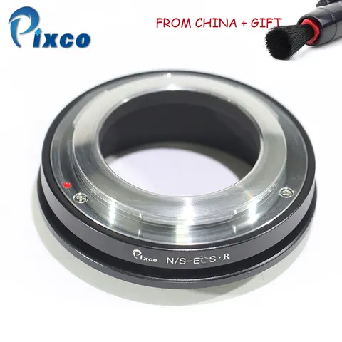 Pixco para n Adaptador de Lente Terno para Nikon Lente para Atender para Eos Câmera + com Caneta de Limpeza S-eos.r – s r