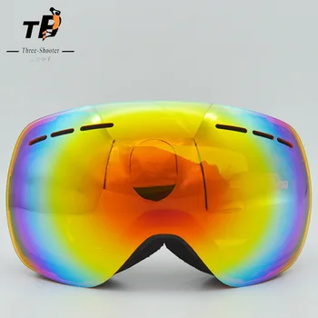 

Outdoor Large Frame Double Layer Lens Skiing Eyewear Goggle Anti-Fog UV Protection for Skiiing Camping Cycling and Hiking