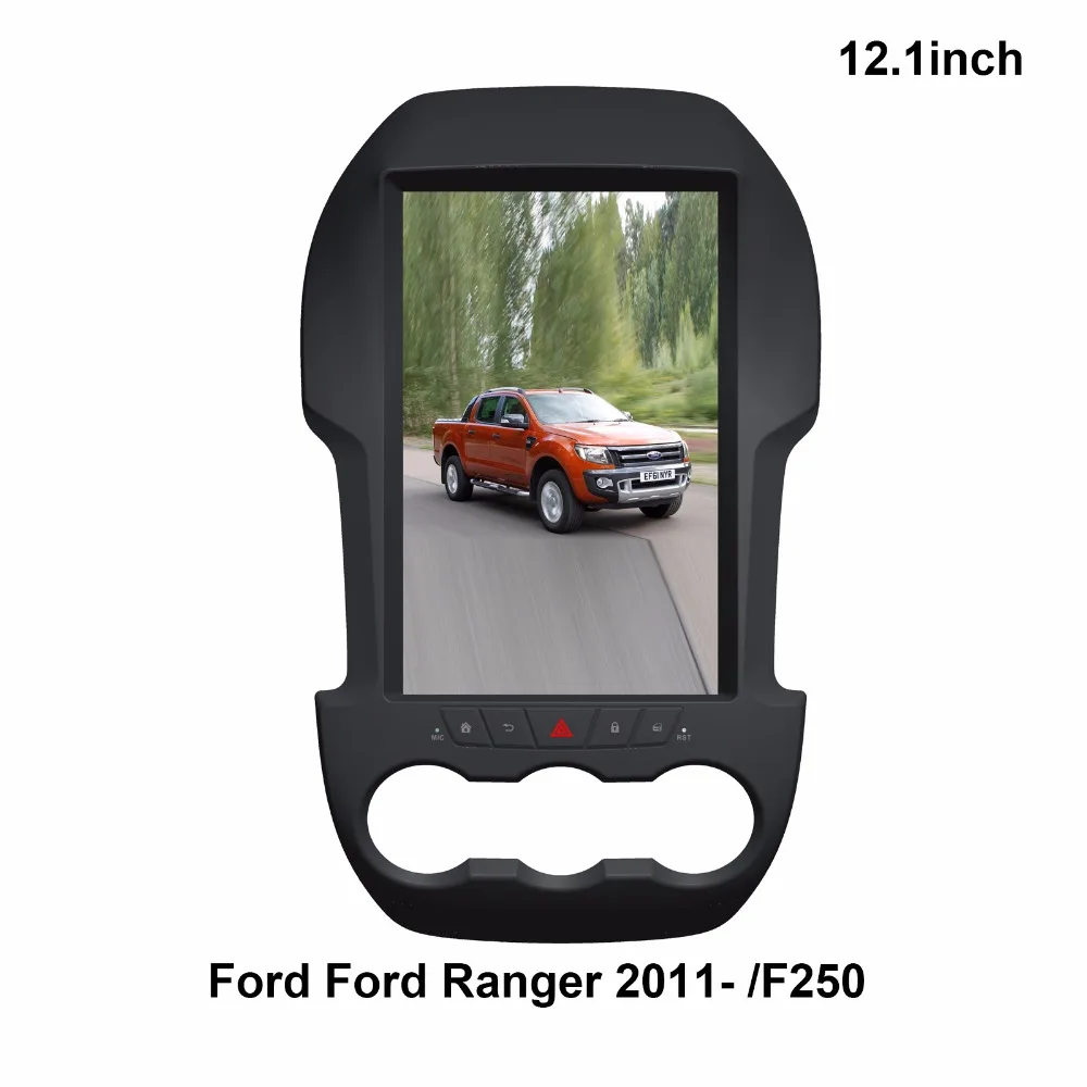 Discount 12.1"BIG Screen Android 6.0 Tesla Style GPS Navigation Car Radio For Ford Ranger 2011 2012 2013 2014 2015 2016 Car No DVD Player 2