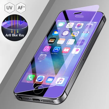 

Tempered Glass On The For Apple iPhone 5S 5 SE 5C Screen Protector 9H Anti Blue Light Protective Film Glass