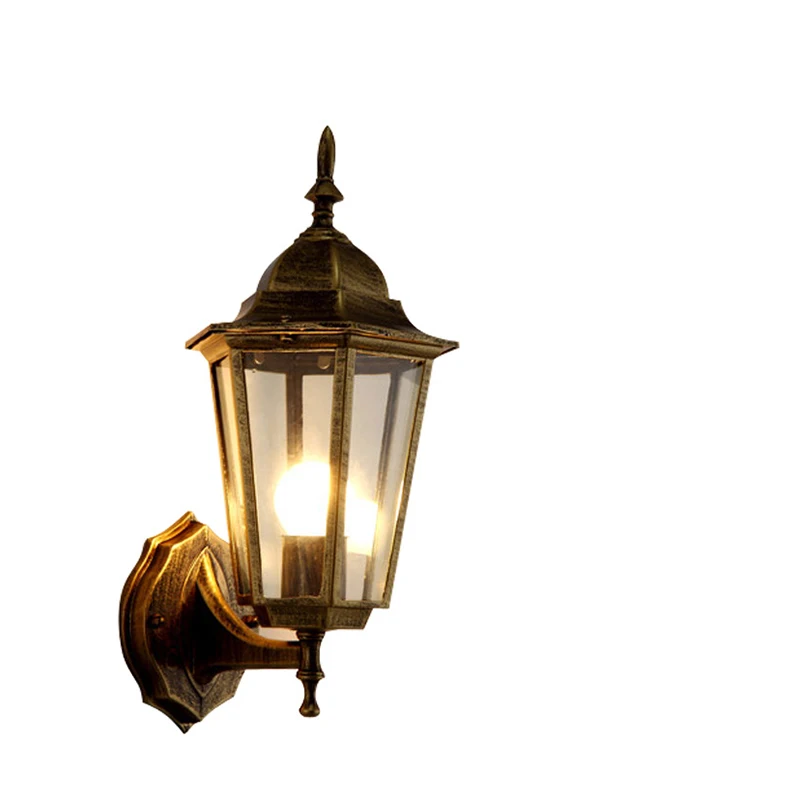 

Wall Lamp Outdoor LED Wall House waterproof retro garden courtyard terrace rust Park Plaza hotel project no beside E27 lamp