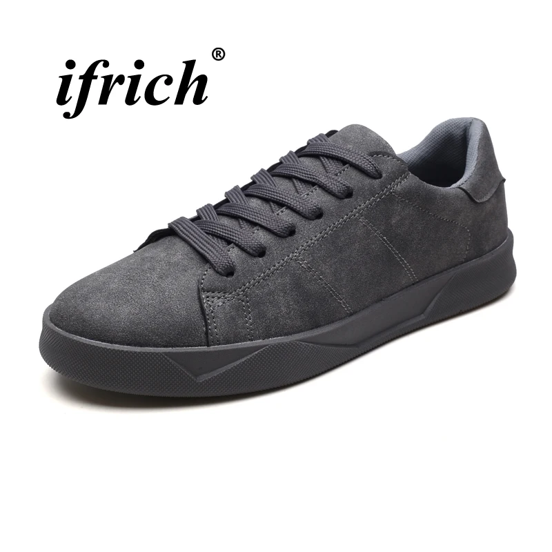 رجل حذاء كاجوال الأسود الكاكي تزلج الأحذية ل رجل الخريف الشتاء الذكور الأحذية الكبار المطاط أسفل مريحة الكلاسيكية أحذية