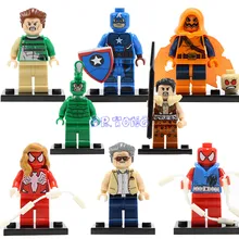 DR TONG Building Blocks New Marvel Founder Stan Lee SuperHero SDCC Captian America Hobgoblin Mini Dolls