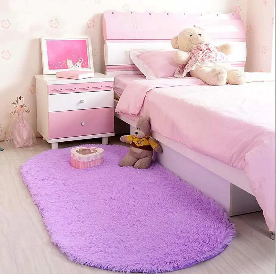 

2017 New Arrival Oval Carpets For Living Room Sofa Bed Bedides Mats Soft Rugs Non-slip Bedroonm Mats Home Decoration tapetes