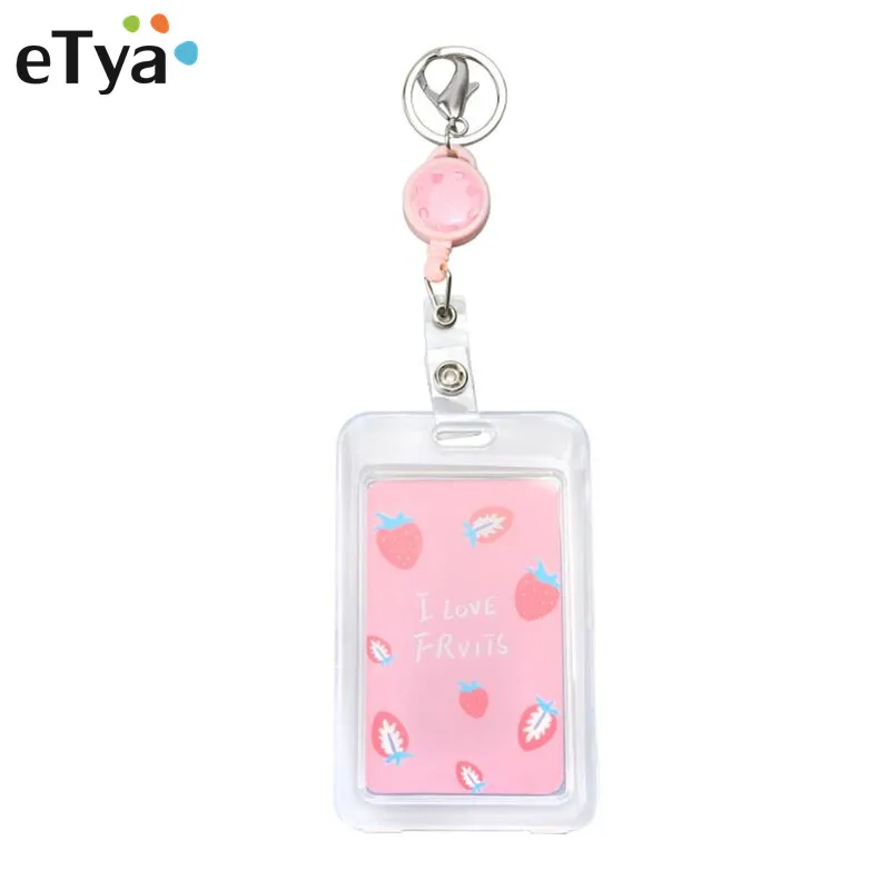 eTya Fashion Cute Cartoon Women Credit Card Holder Bag Retractable Badge Reel Pull Key Card Holder Bag Buckle Name Bus Card Bags цена eTya Fashion Cute Cartoon Women Credit Card Holder Bag Retractable Badge Reel Pull Key Card Holder Bag Buckle Name Bus Card Bags цены онлайн