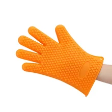 2 шт./пара Принадлежности для шашлыков перчатки Кухня гриля Прихватки антипригарным горшок тепло доказательство Устойчив жаровня Митт пот выпечки инструмент